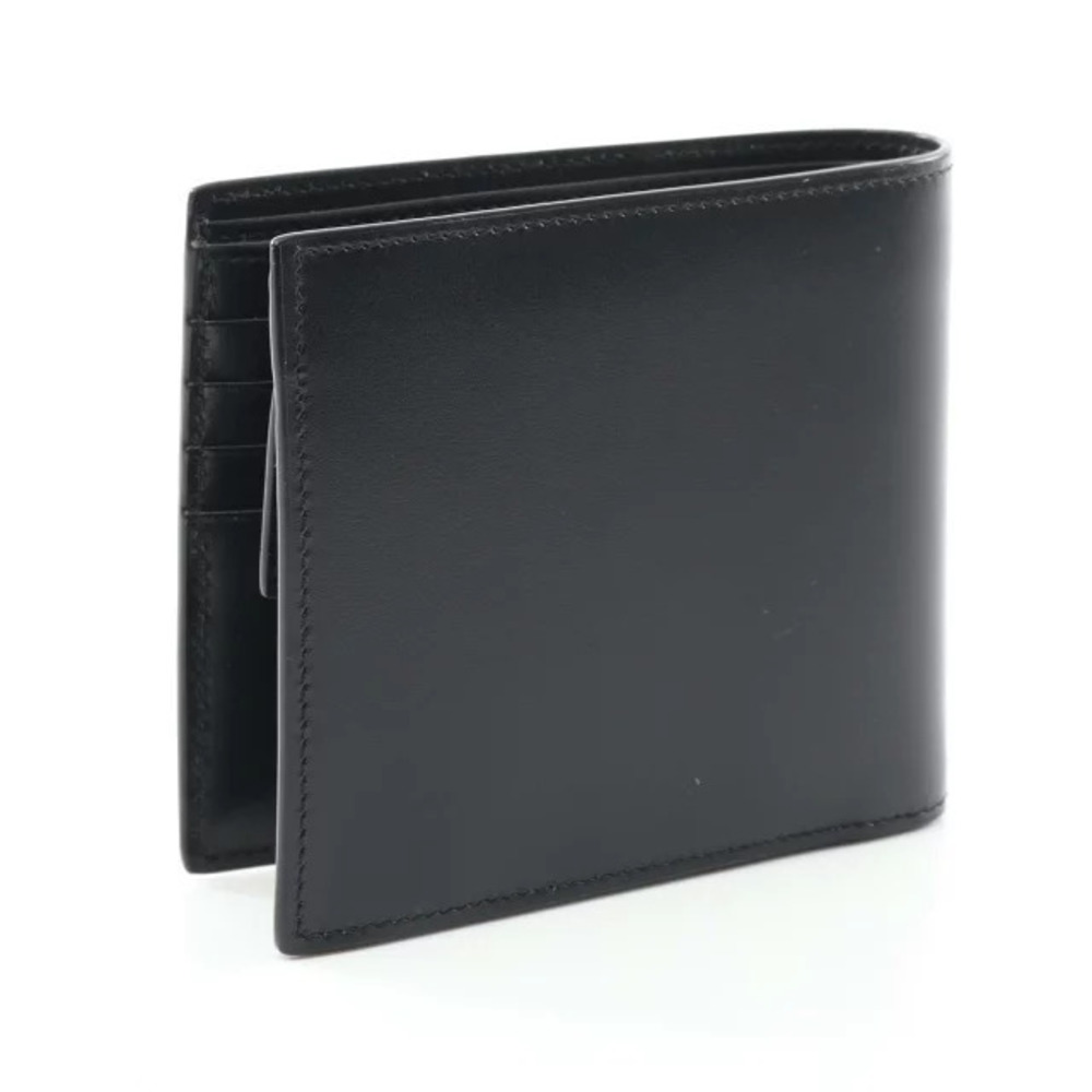 Saint Laurent Black Bi Wallet East fold West Leather Monogram Black